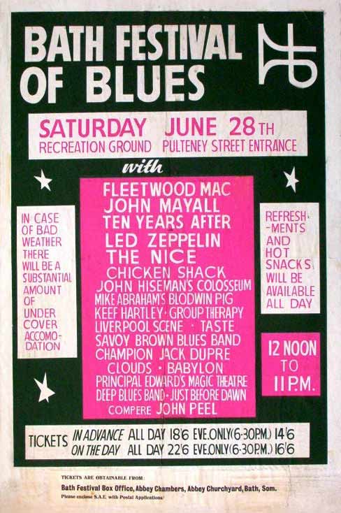 Image result for bath blues festival 1969 poster