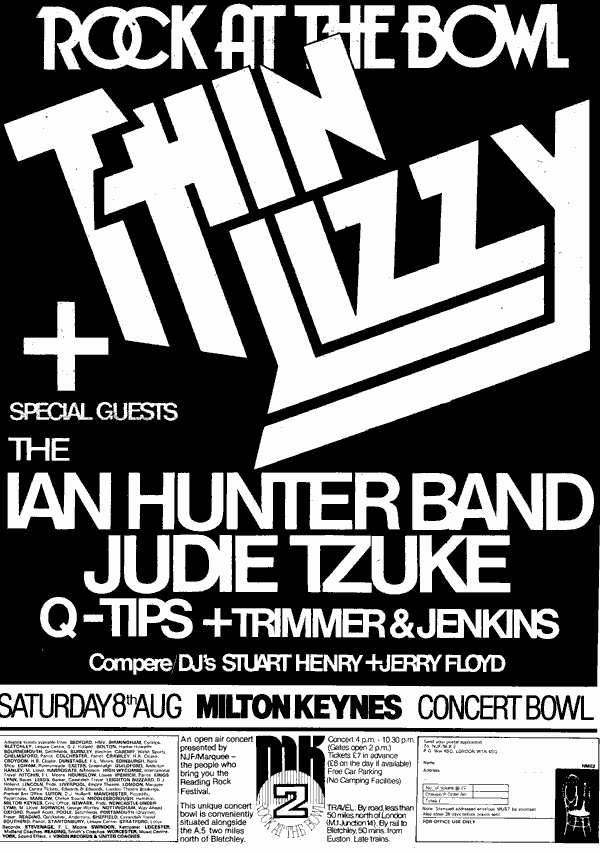 thin lizzy uk tour 1981