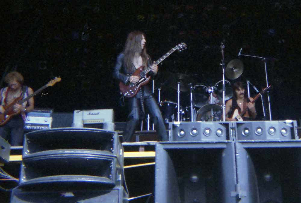 12"*8" concert photo of Motorhead playing at Port Vale in 1981 